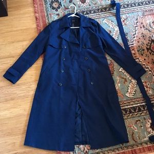 Navy Blue Trench Coat